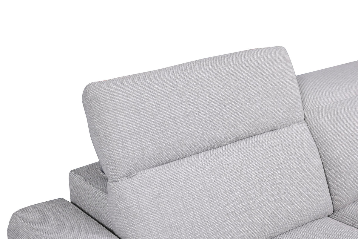 Melancton Power Reclining Sectional with Swivel Arm & Power Headrests - Oversized Seats – Blue & Gray, view 15