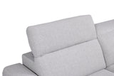 Melancton Power Reclining Sectional with Swivel Arm & Power Headrests - Oversized Seats – Blue & Gray, view 15