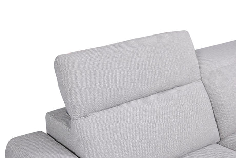 Melancton Power Reclining Sectional with Swivel Arm & Power Headrests - Oversized Seats – Blue & Gray, view 15