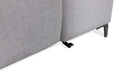 Melancton Power Reclining Sectional with Swivel Arm & Power Headrests - Oversized Seats – Blue & Gray, view 16