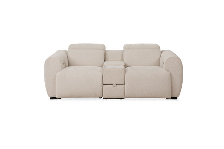 Thaddea Dual Power Reclining Sofa, Loveseat, Recliner & Sectional - Oversized Seats in White – White, view 3