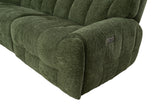 Clemens Power Reclining Sectional with Wireless Charging Console - Biscuit-Tufted Chenille – Beige & Gray, view 16