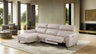 Themis Power Reclining Sectional with Chaise - Off-White