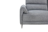 Brande Contemporary Power Reclining Sectional with Chaise & USB Ports - Chenille in Brown, Gray or Light Gray – Brown & Gray, view 18
