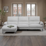 Brande Contemporary Power Reclining Sectional with Chaise & USB Ports - Left Chaise