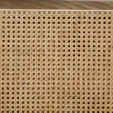 Alesund Mid-Century Modern Sofa, Loveseat & Accent Chair - Ash Wood Trim with Rattan Details in Beige – Beige & Natural, view 11