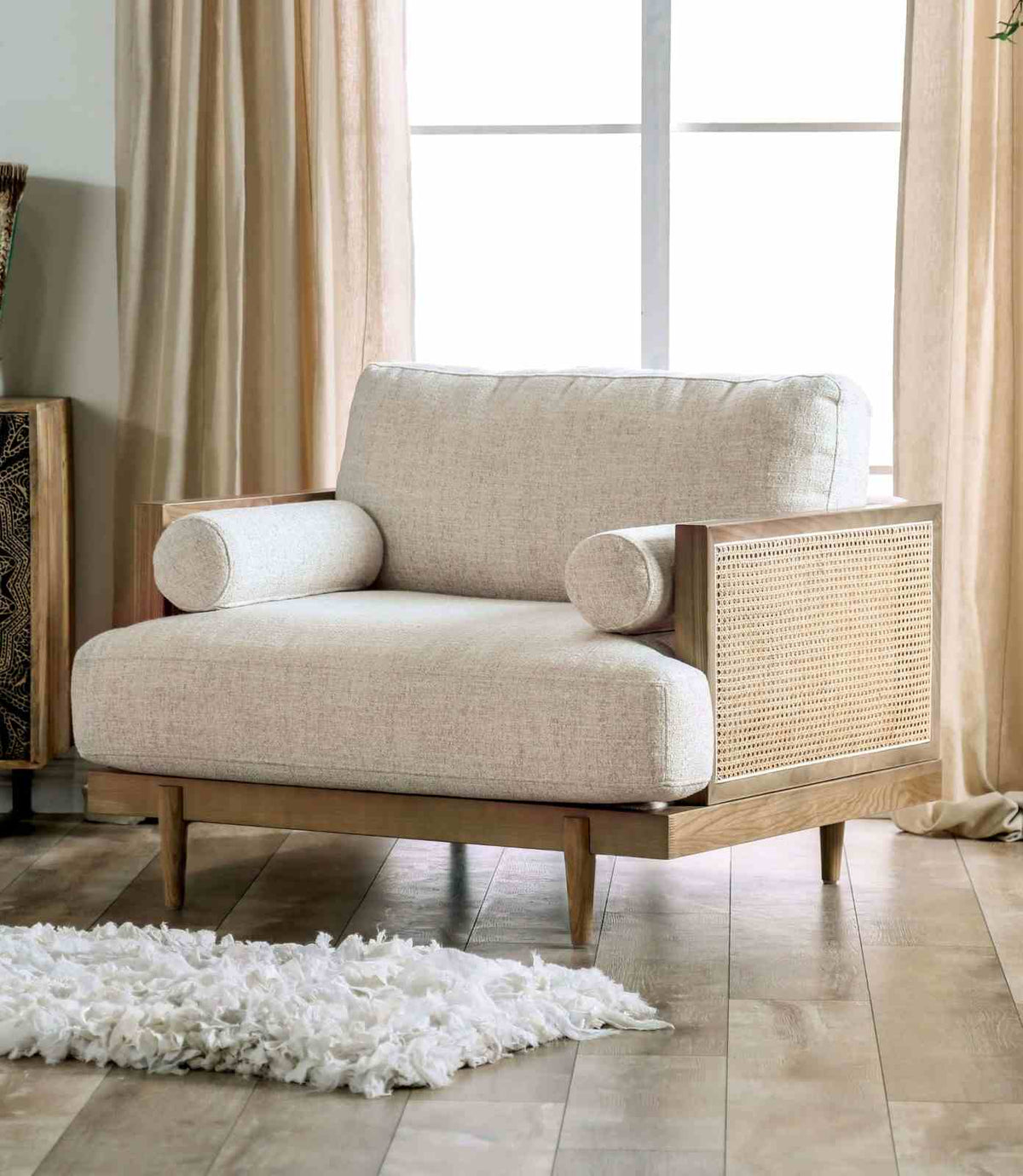 Alesund Mid-Century Modern Sofa, Loveseat & Accent Chair - Accent Chair