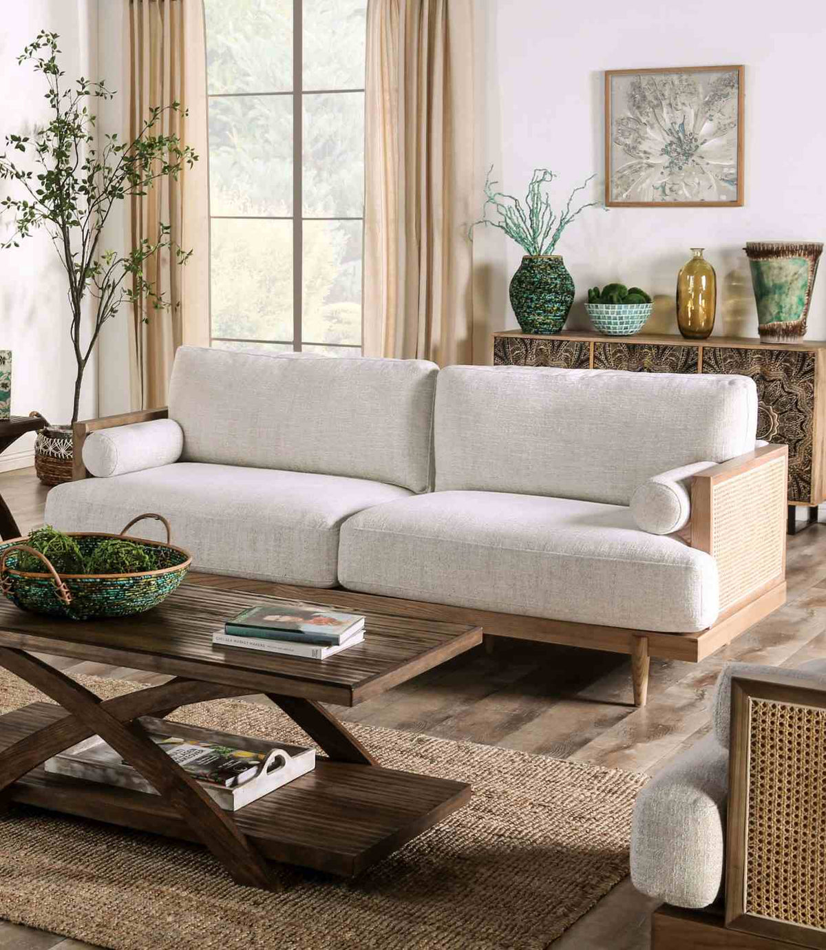 Alesund Mid-Century Modern Sofa, Loveseat & Accent Chair - Sofa