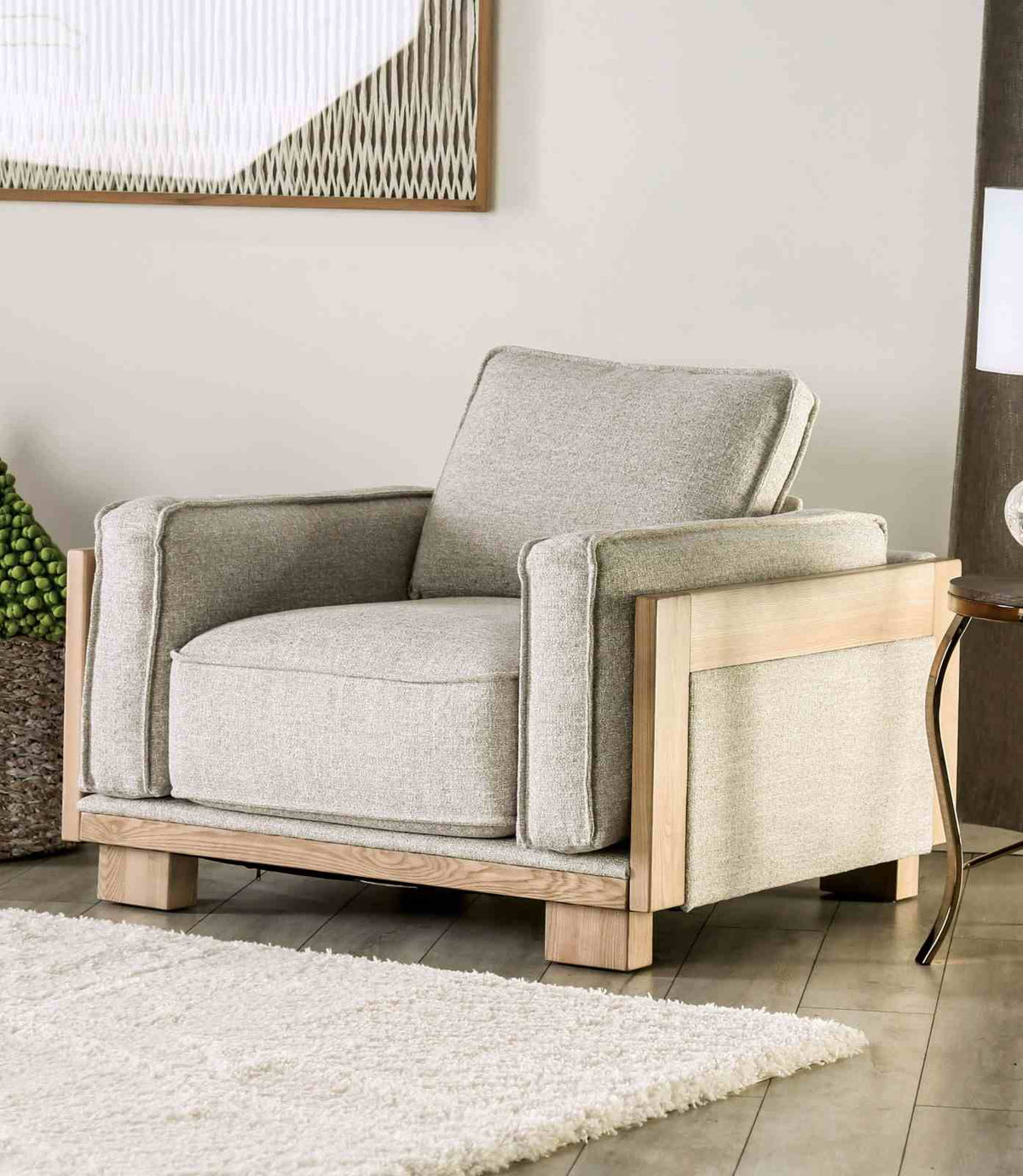 Harstad Contemporary Sofa, Loveseat & Chair - Chair