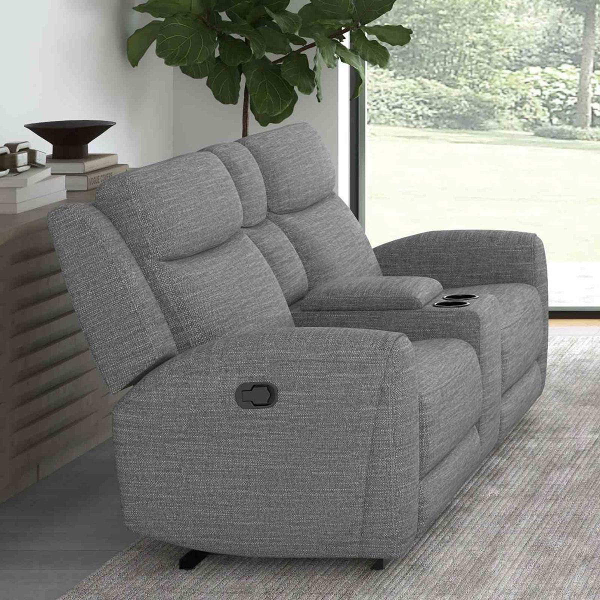 Antonius Contemporary Reclining Sofa, Loveseat, Recliner & Sectional - Loveseat