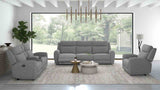 Antonius Contemporary Reclining Sofa, Loveseat, Recliner & Sectional - Contour Arms in Gray Fabric – Gray, view 5