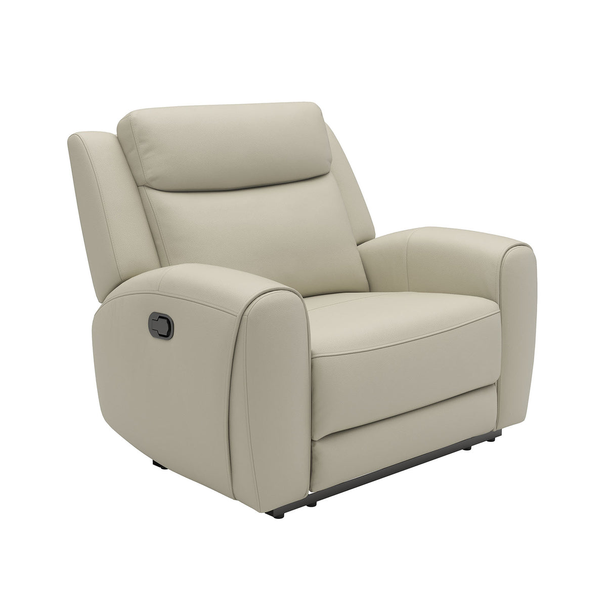 Jacobus Top Grain Leather Reclining Living Room Collection - Sofa, Loveseat, Recliner & Sectional – Beige & Gray, view 12