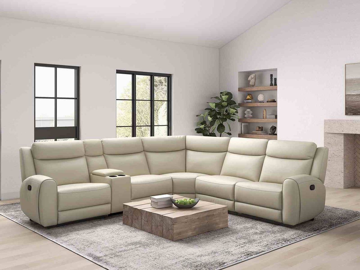 Jacobus Top Grain Leather Reclining Living Room Collection - Sectional