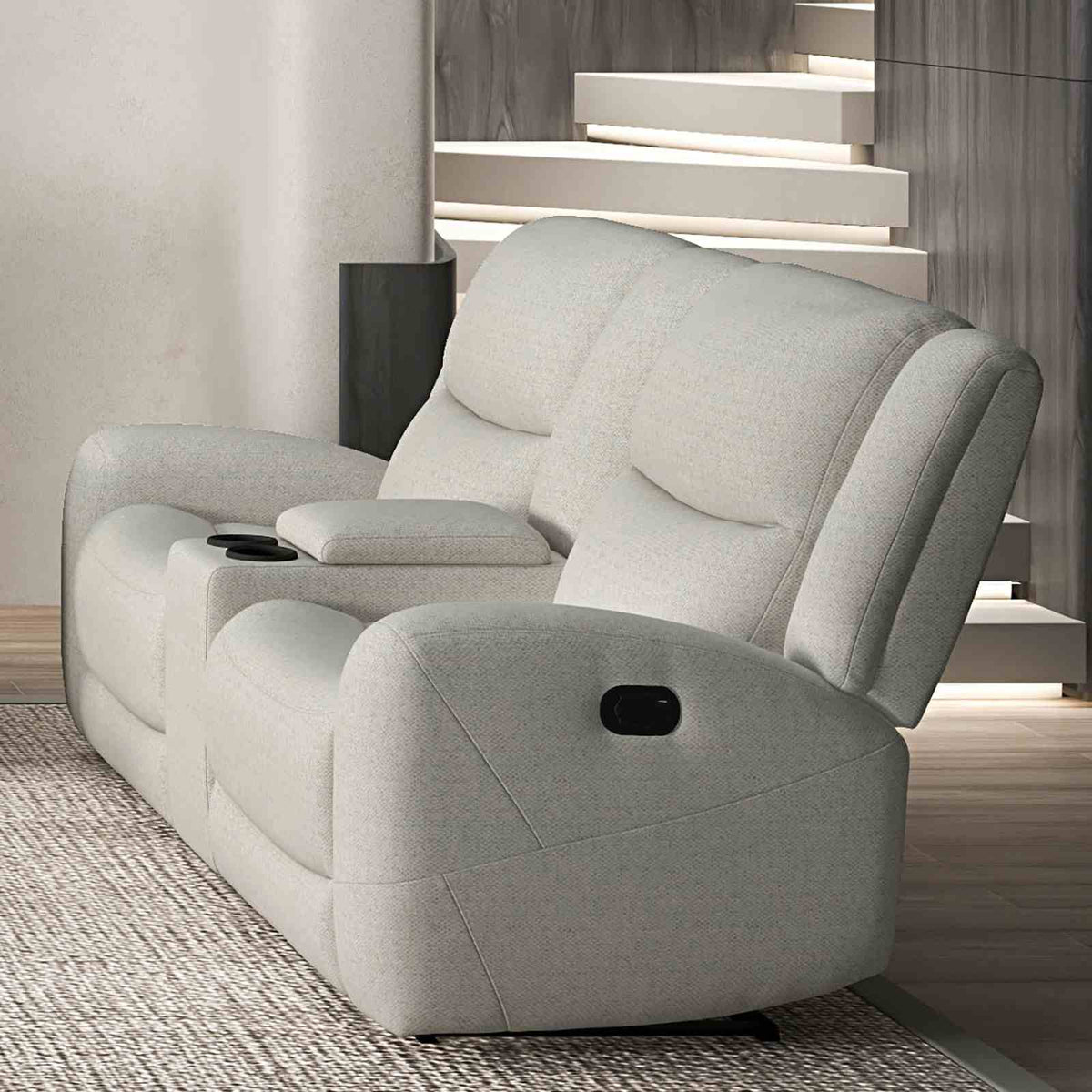 Giraldus Transitional Reclining Sofa, Loveseat, Recliner & Sectional - Reclining Loveseat