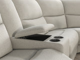 Giraldus Transitional Reclining Sofa, Loveseat, Recliner & Sectional - Contour Arms in Beige Fabric – Beige, view 7