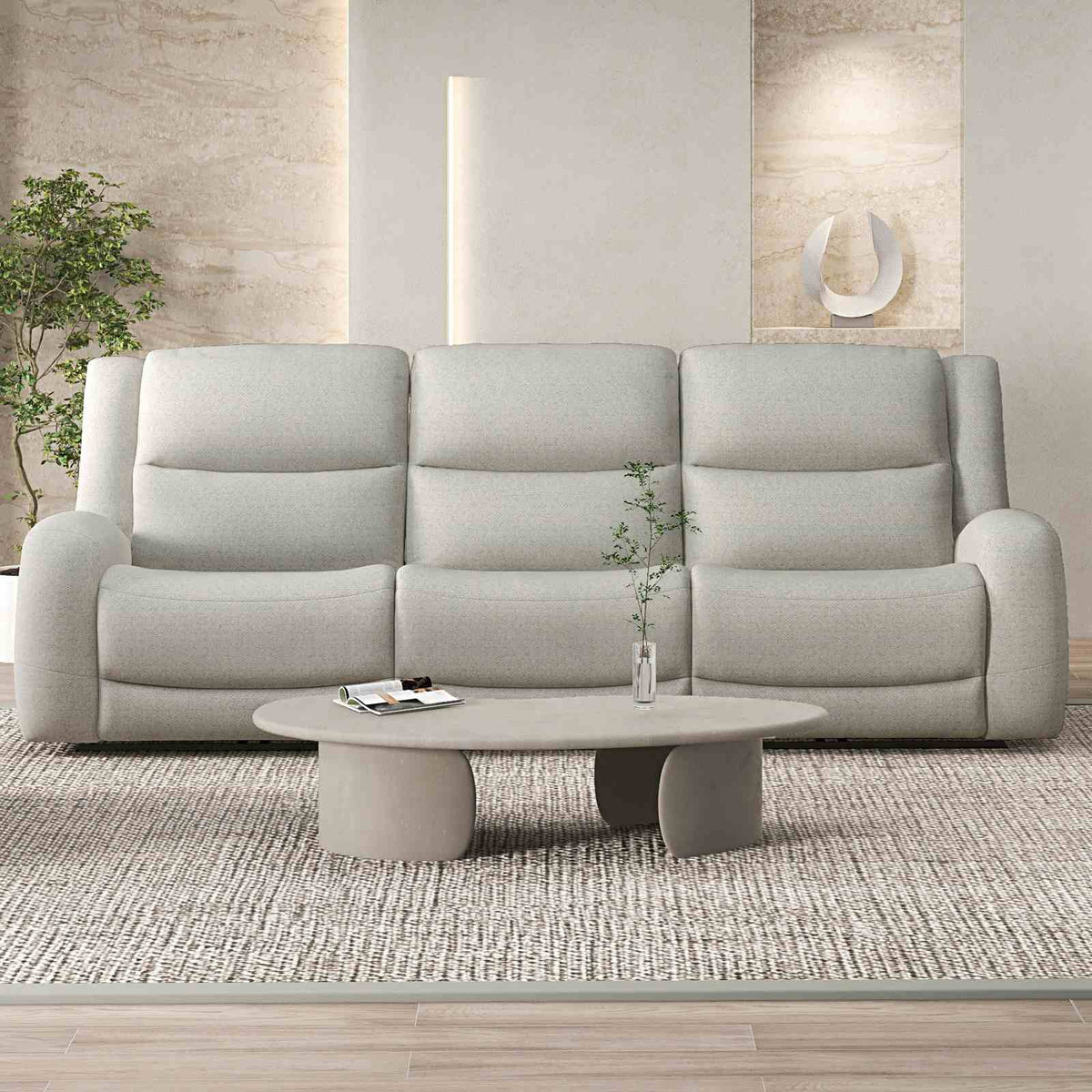 Giraldus Transitional Reclining Sofa, Loveseat, Recliner & Sectional - Reclining Sofa