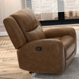 Leolinus Top Grain Leather Reclining Sectional, Sofa, Loveseat & Recliner - Recliner