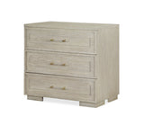 Modern Celine Bedroom Set with LED Lighting in Warm Wood