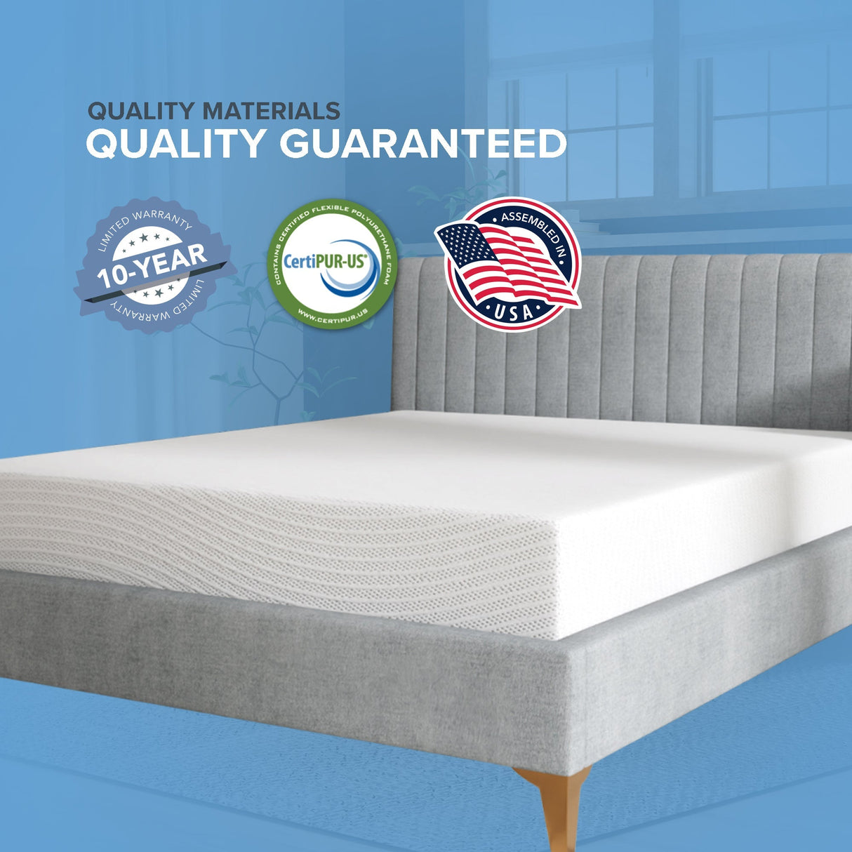 10" EcoCore Origin Medium Firm Mattress - Supportive Cooling Sleep