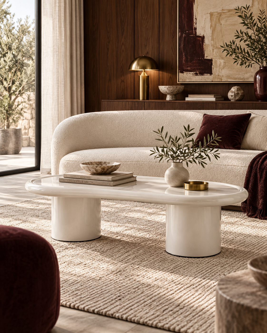 Sorya 51" Chrome Coffee Table