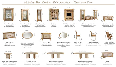 Melodia Classic Italian Dining Collection by Arredoclassic