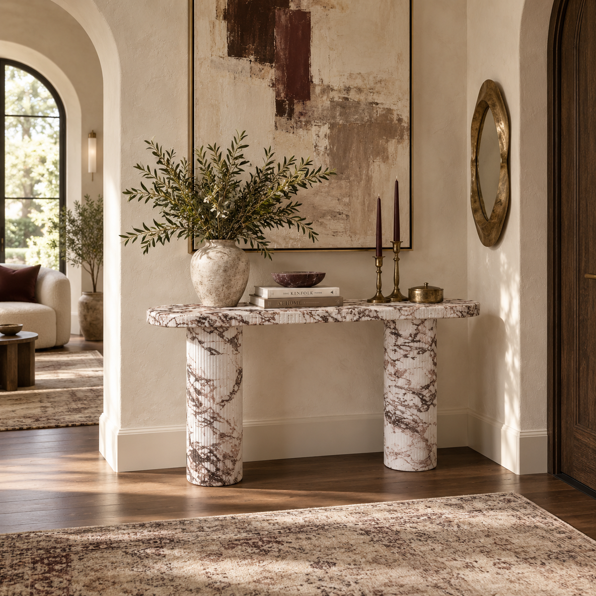 Darcy 59" Concrete Indoor/Outdoor Console Table
