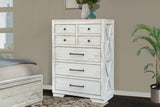 Crescent Biscuit Bedroom Set with Bed, Dresser, Mirror & Chest Options