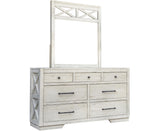 Crescent Biscuit Bedroom Set with Bed, Dresser, Mirror & Chest Options