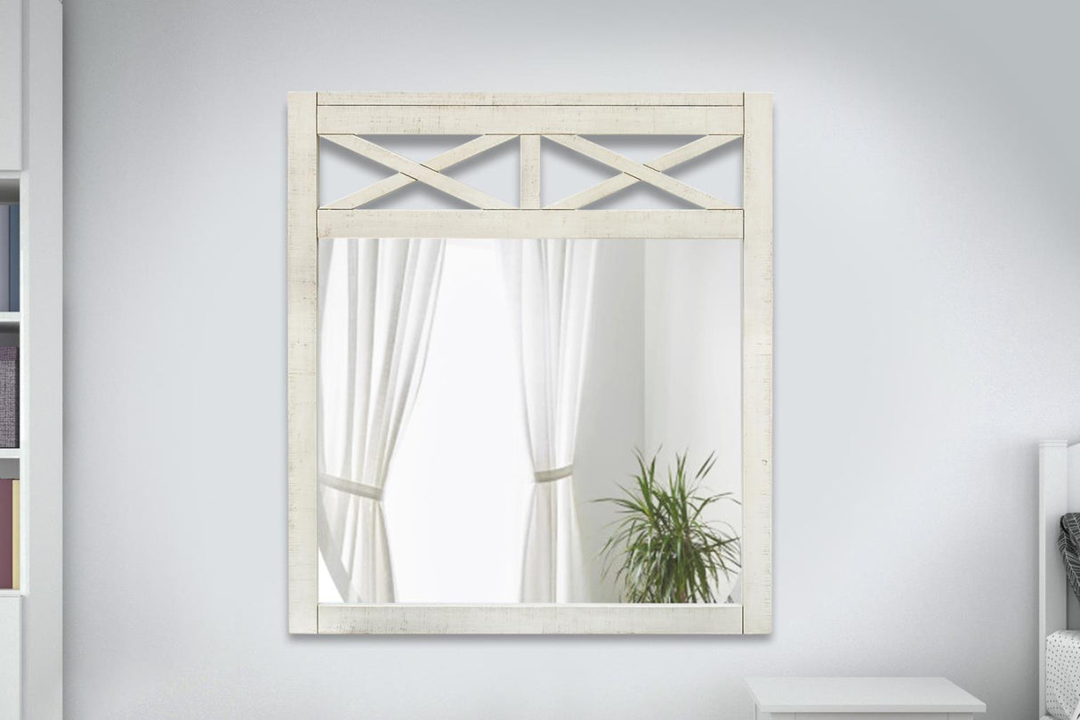 Crescent Biscuit Bedroom Set with Bed, Dresser, Mirror & Chest Options