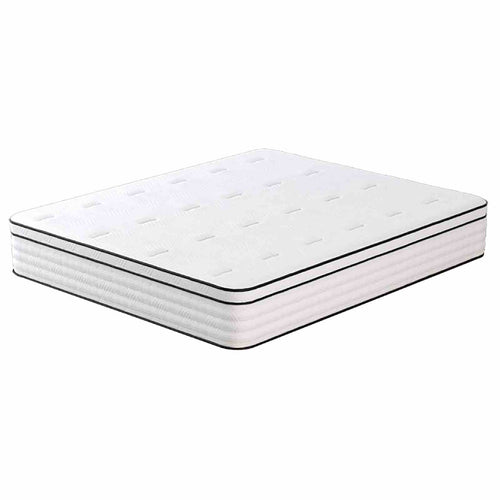 Salvia 12" Euro Top Memory Foam Mattress - Medium Firm, Roll-in-a-Box
