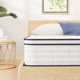 Salvia 12" Euro Top Memory Foam Mattress - Medium Firm, Roll-in-a-Box – White, view 2
