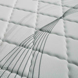 Edrea 10" Tight Top Pocket Coil Mattress - Firm Hybrid with Foam-Encased Edge Support – White & Gray, view 2