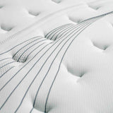 Afton 12" Euro Box Top Pocket Coil Mattress - Medium Plush with Foam-Encased Edge Support – White & Gray, view 2