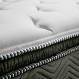 Stormin 13" Euro Pillow Top Hybrid Mattress - Individually Wrapped Pocket Coils with Foam Edge Support – White & Gray, view 3