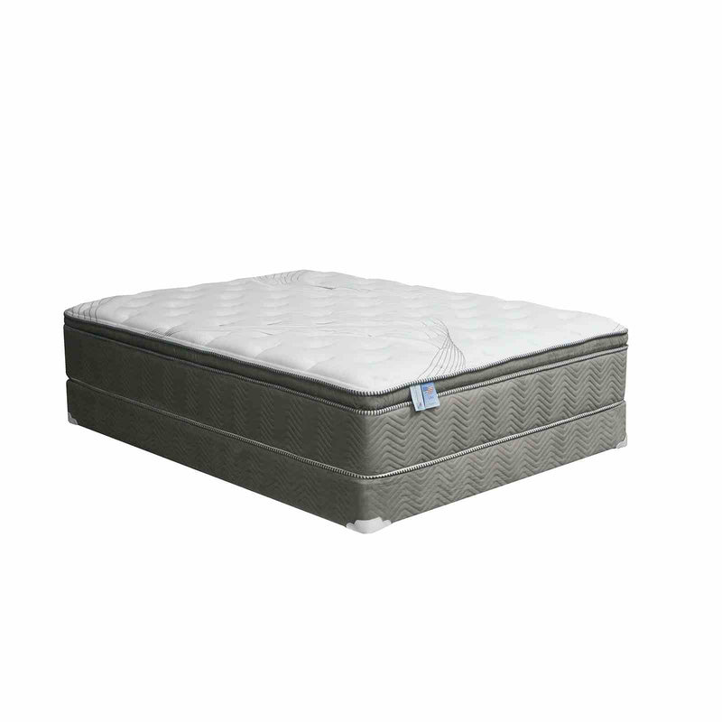 Stormin 13" Euro Pillow Top Hybrid Mattress - Individually Wrapped Pocket Coils with Foam Edge Support