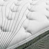 Stormin 13" Euro Pillow Top Hybrid Mattress - Individually Wrapped Pocket Coils with Foam Edge Support – White & Gray, view 2