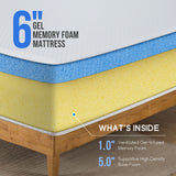Artemisia Plush Memory Foam Mattress in a Box - 6", 8", 10" or 12", CertiPUR-US Certified – White, view 15