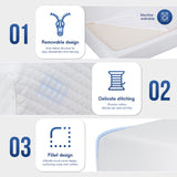 Artemisia Plush Memory Foam Mattress in a Box - 6", 8", 10" or 12", CertiPUR-US Certified – White, view 12
