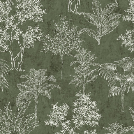 Galerie Zen Floating Foliage Wallpaper