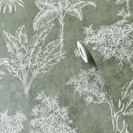 Galerie Zen Floating Foliage Wallpaper