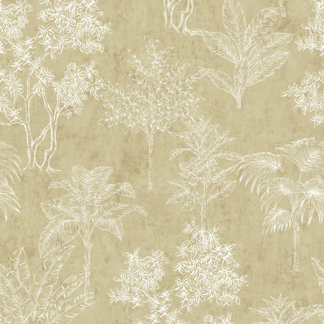 Galerie Zen Floating Foliage Wallpaper
