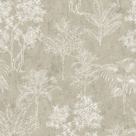 Galerie Zen Floating Foliage Wallpaper