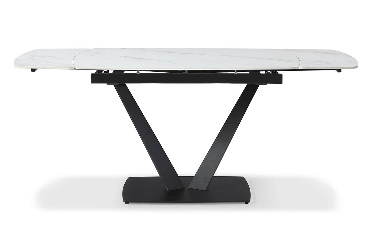 109 Extendable Ceramic Top Dining Table & Chair Sets