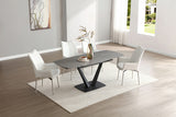 109 Extendable Ceramic Top Dining Table & Chair Sets