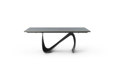 9087 Extendable Ceramic Top Dining Table & Swivel Chair Sets