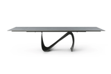 9087 Extendable Ceramic Top Dining Table & Swivel Chair Sets