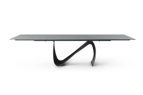 9087 Extendable Ceramic Top Dining Table & Swivel Chair Sets