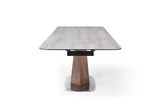 9188 Extendable Ceramic Top Dining Table & Swivel Chair Sets