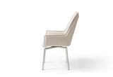 9188 Extendable Ceramic Top Dining Table & Swivel Chair Sets