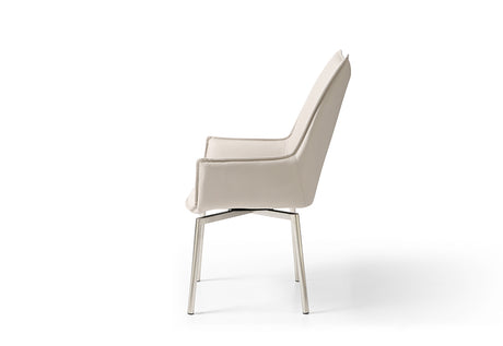 9188 Extendable Ceramic Top Dining Table & Swivel Chair Sets